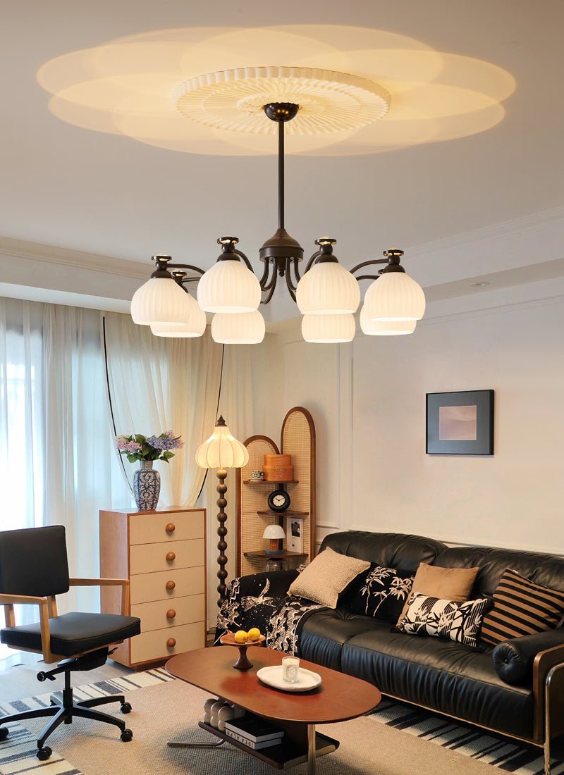 Calaeor Premium Elegance Glass Chandelier