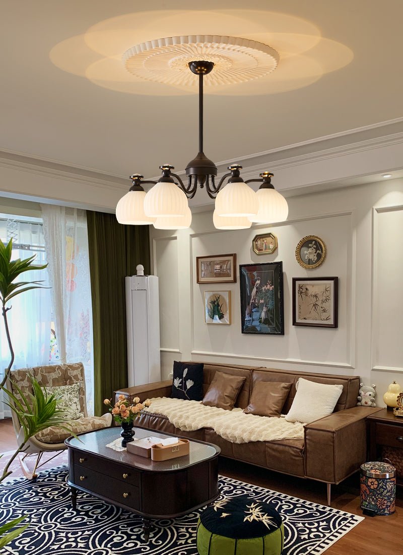 Calaeor Premium Elegance Glass Chandelier