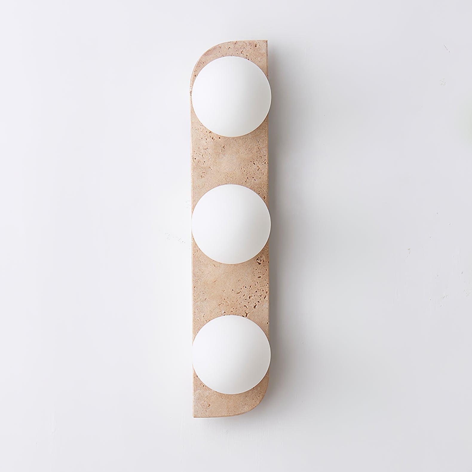 Serearia Minimalist Travertine Plug-In Wall Light