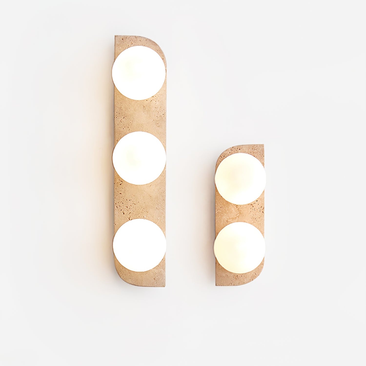 Serearia Minimalist Travertine Plug-In Wall Light