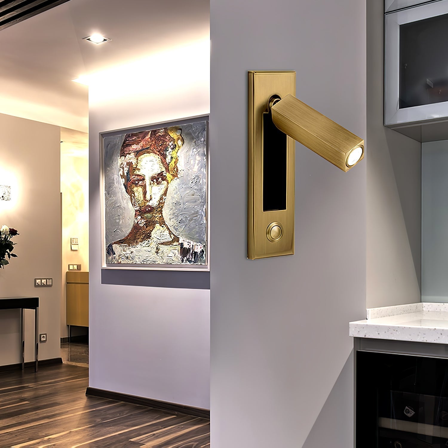 Eurvaran Embedded Bedside Plug-in Sconce Wall lamp
