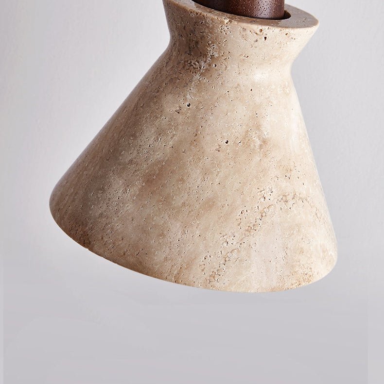 Ember Travertine Cone Pendant Lamp