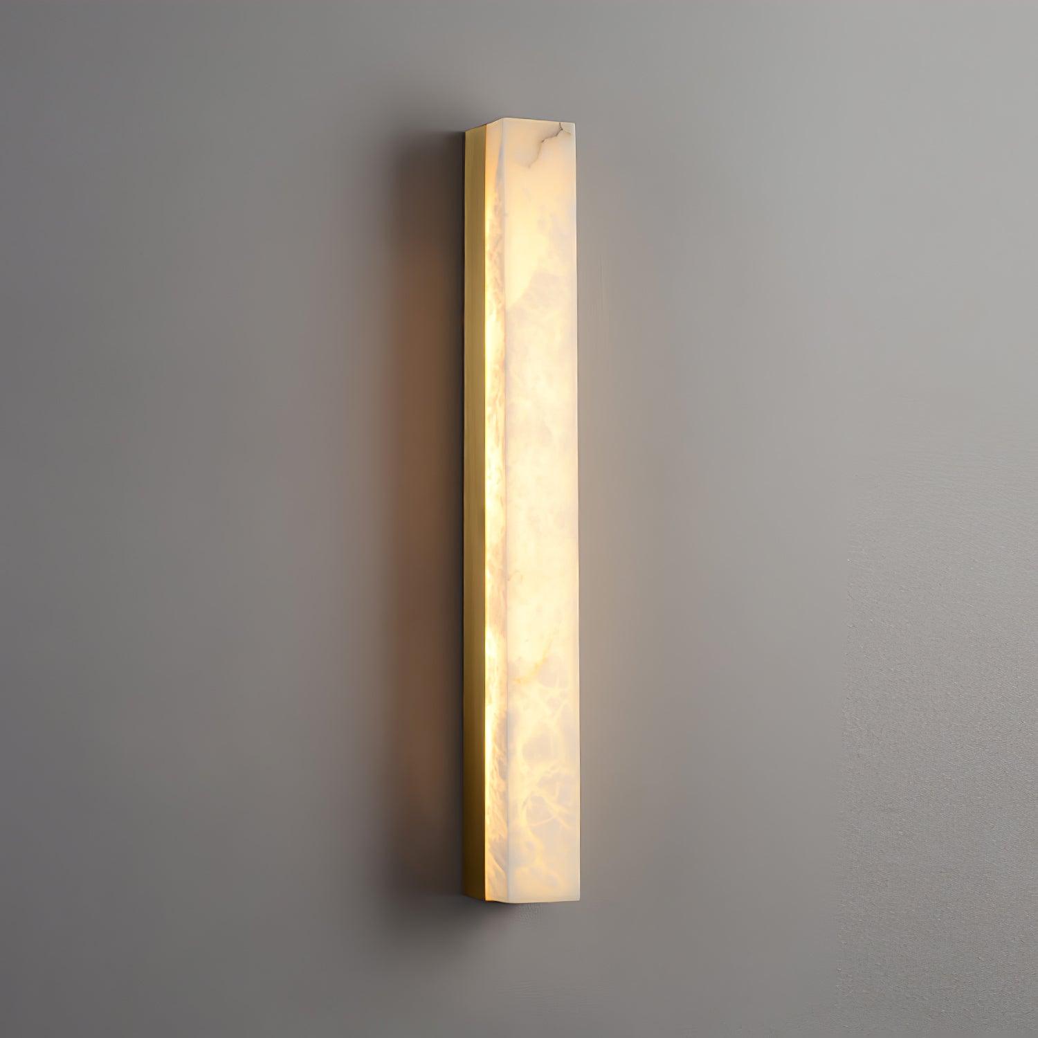 Nivivette Pillar Alabaster Wall Lamp