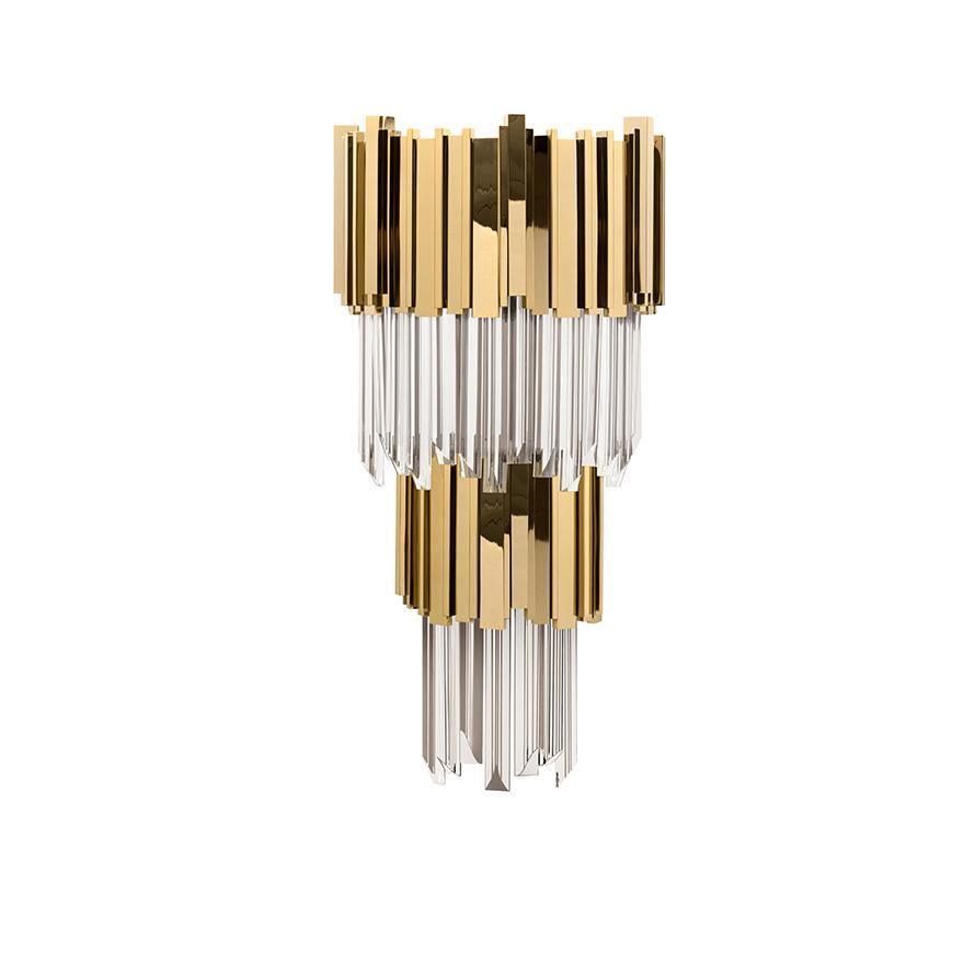 Vevyniel Postmodern Luxury Empire Crystal Wall Lamp