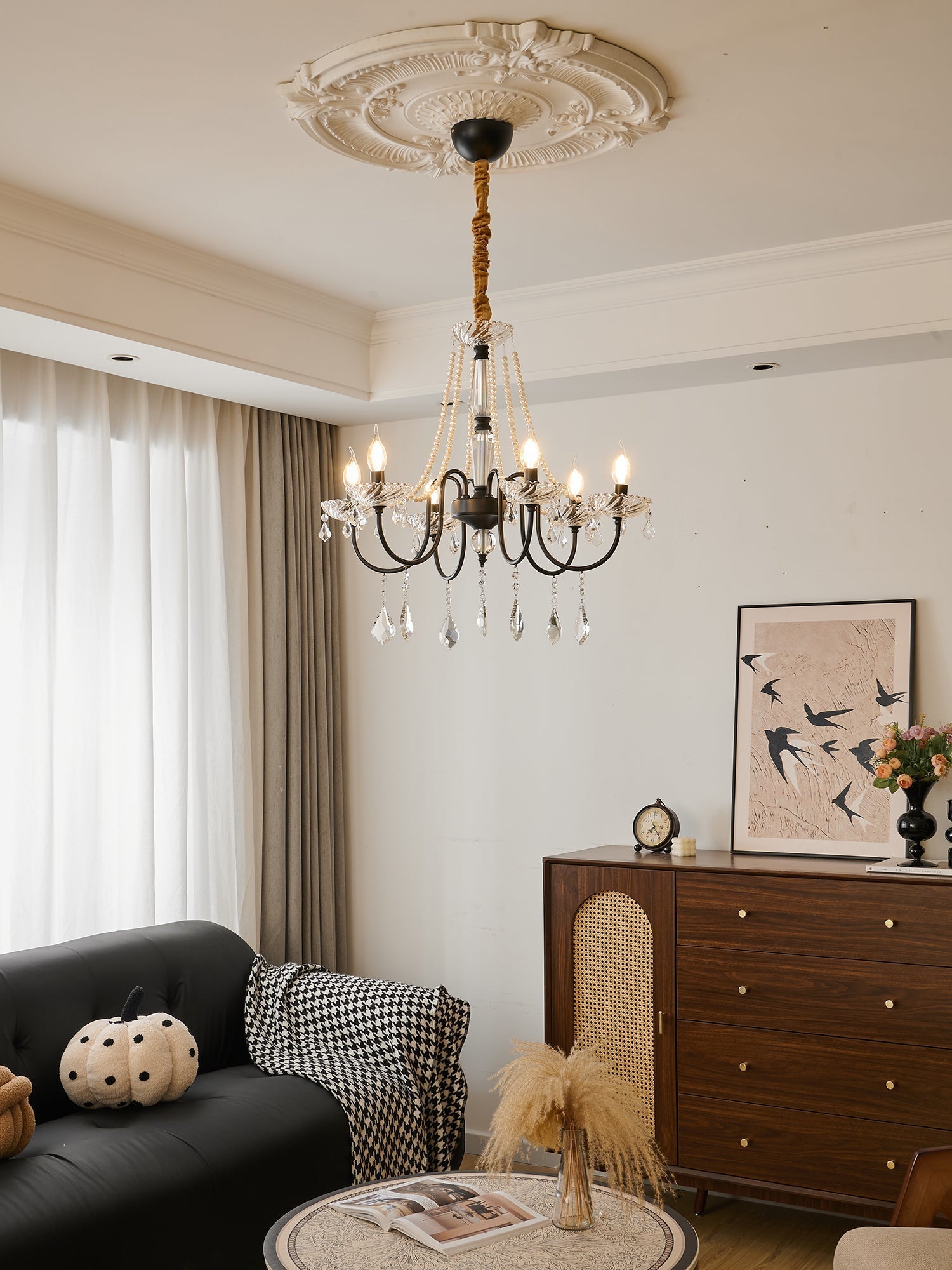 Cisoren Postmodern Luxury Pearls Crystal Chandelier