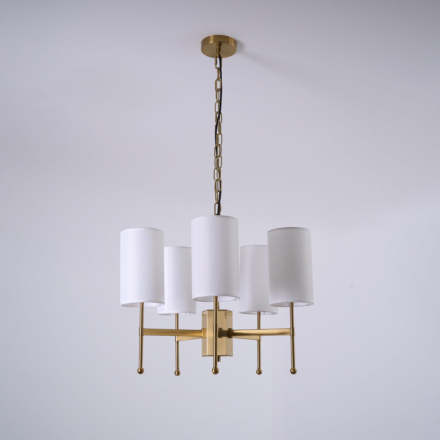Ulcarisra Traditional Vintage Brass Fabric Chandelier