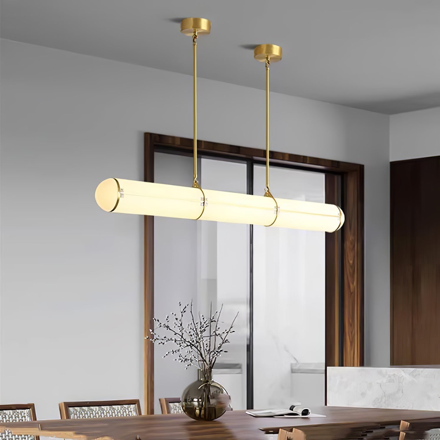 Rivenette Pendant Light Cylindrical Endless Dining