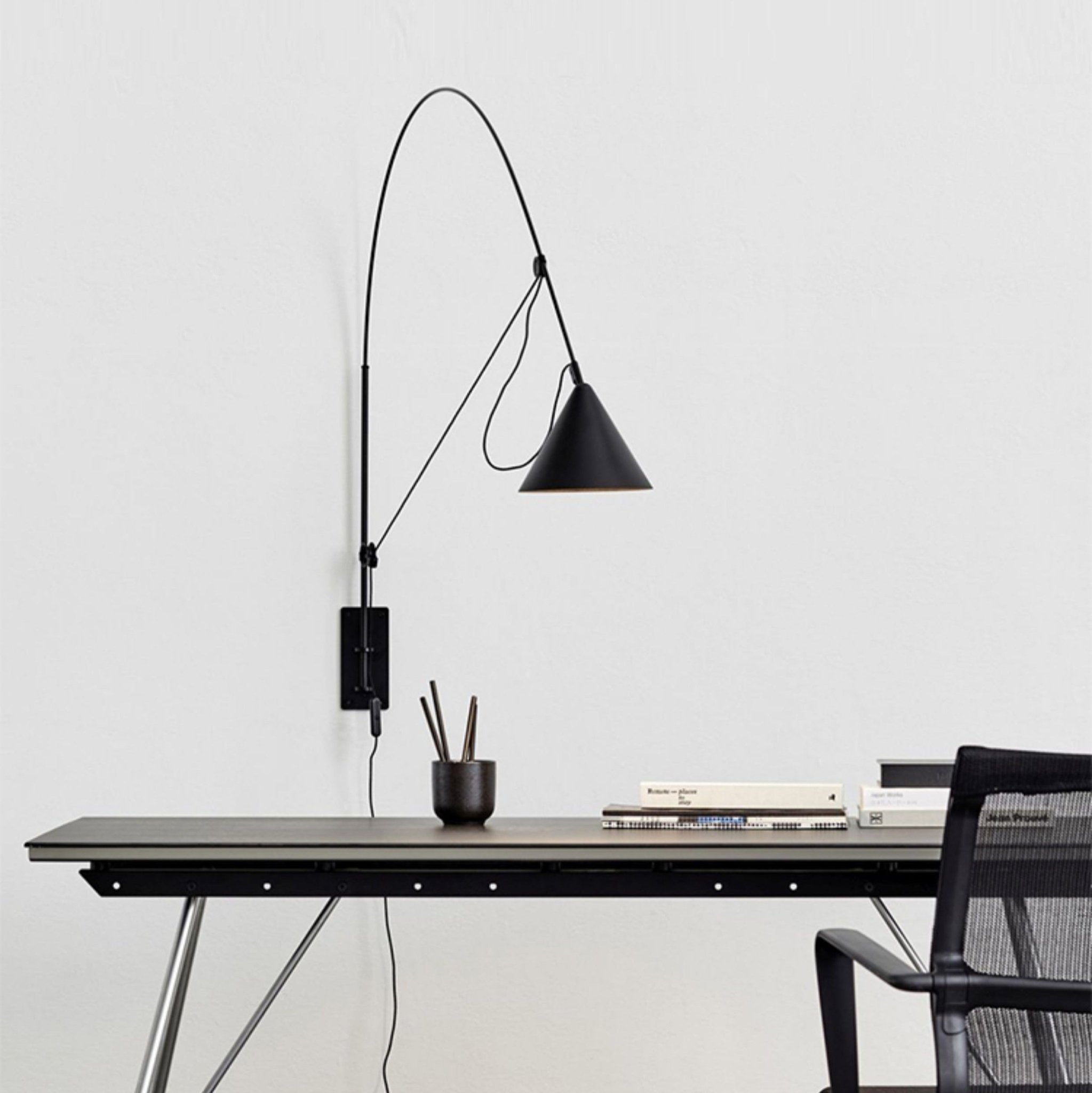 Noraette Wall Lamp Arc Cone Minimalist