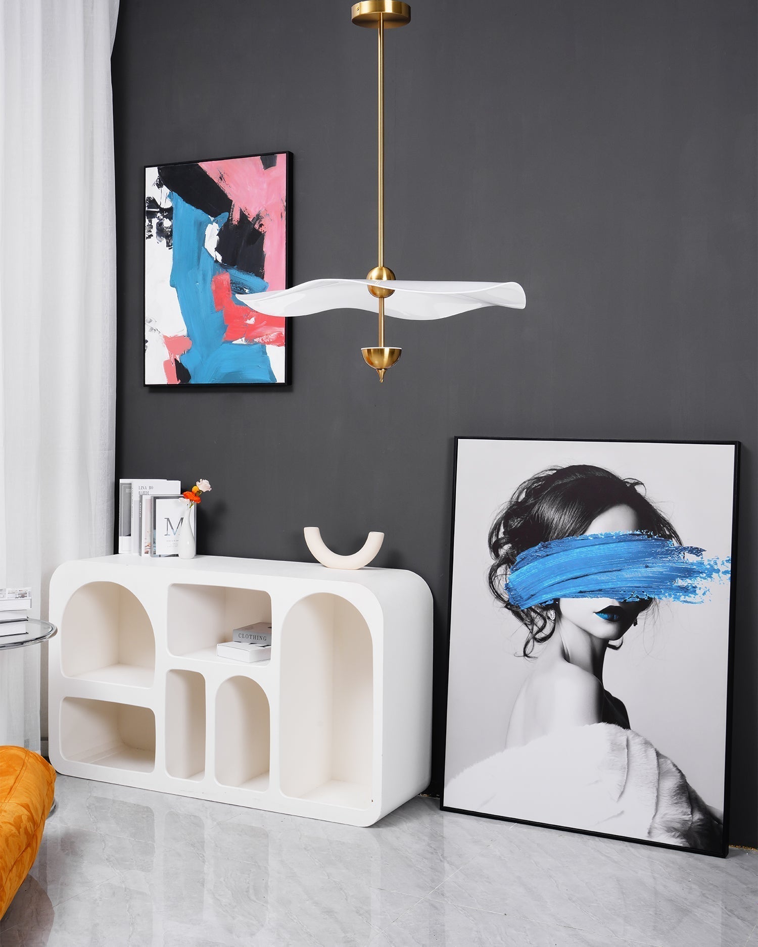 Lioraise Pendant Light Double Biscuit for Living Room