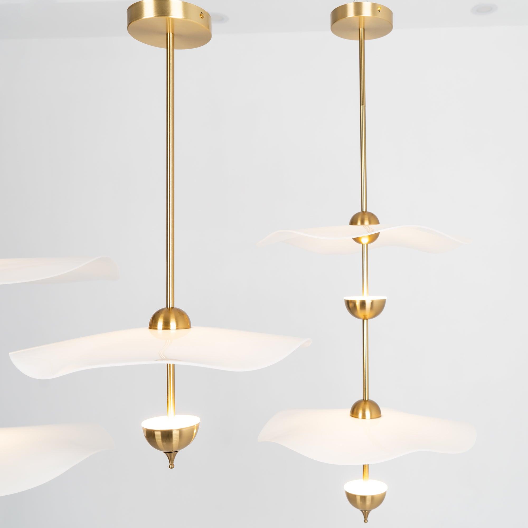 Lioraise Pendant Light Double Biscuit for Living Room