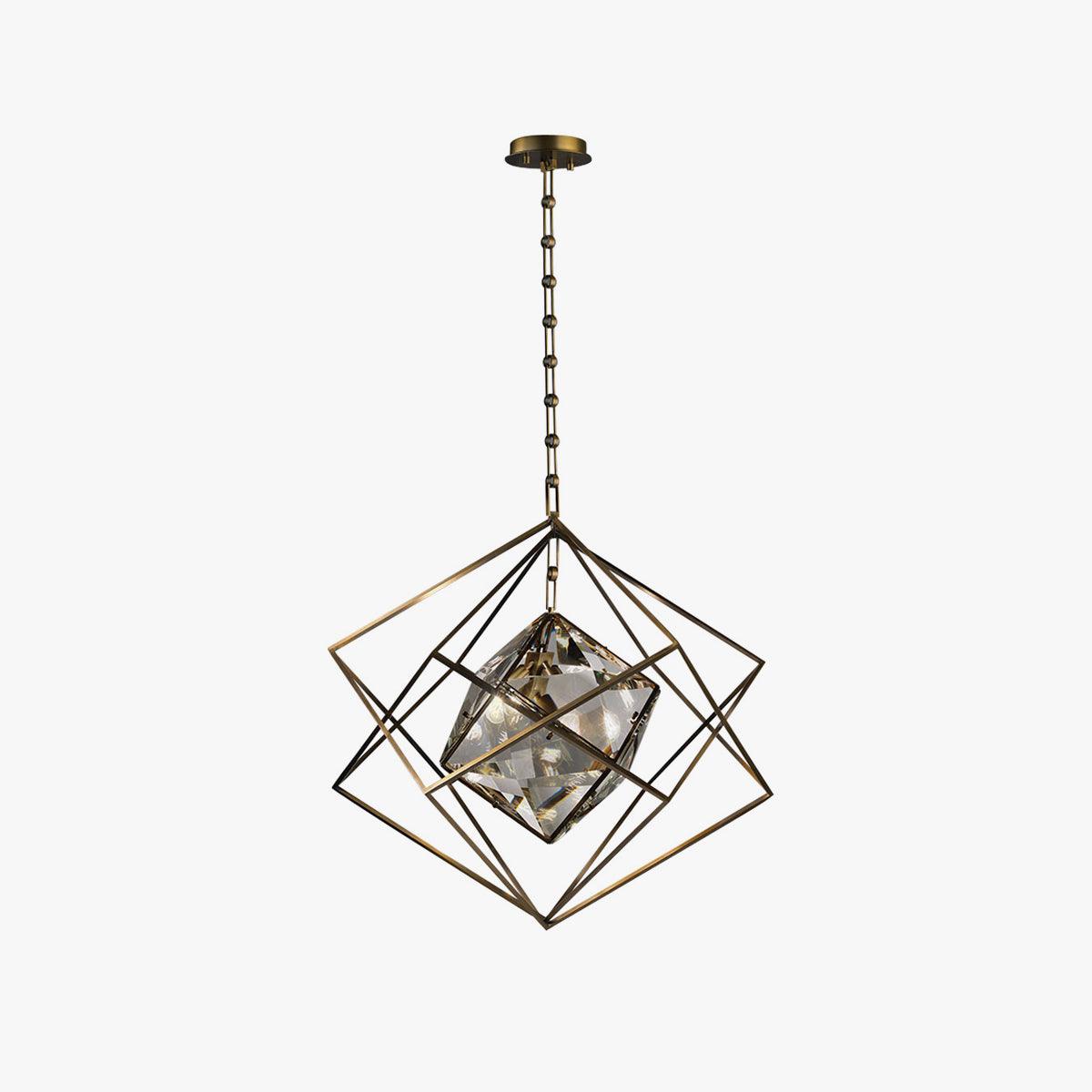 Zovin Brass & Crystal Glam Pendant Light