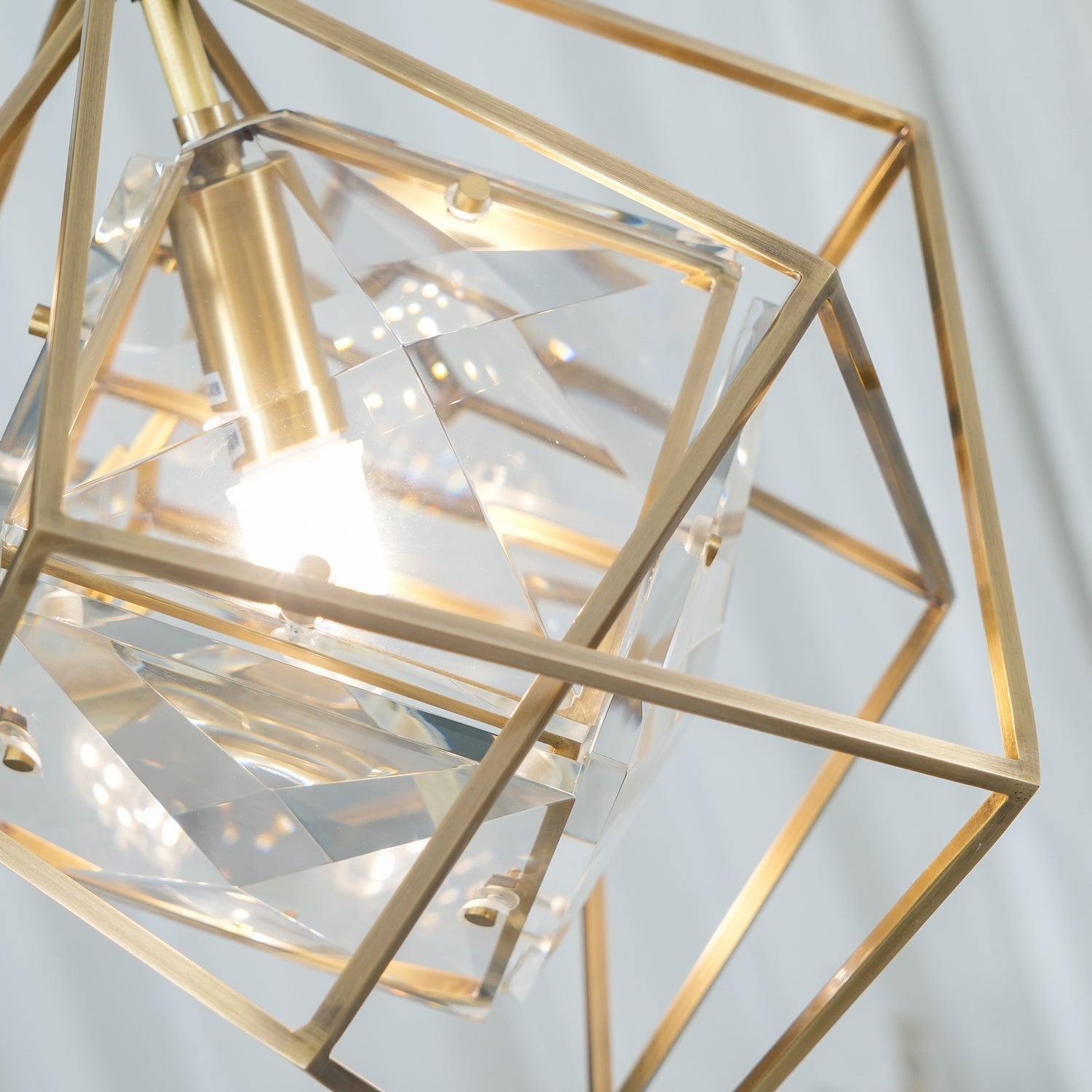 Zovin Brass & Crystal Glam Pendant Light