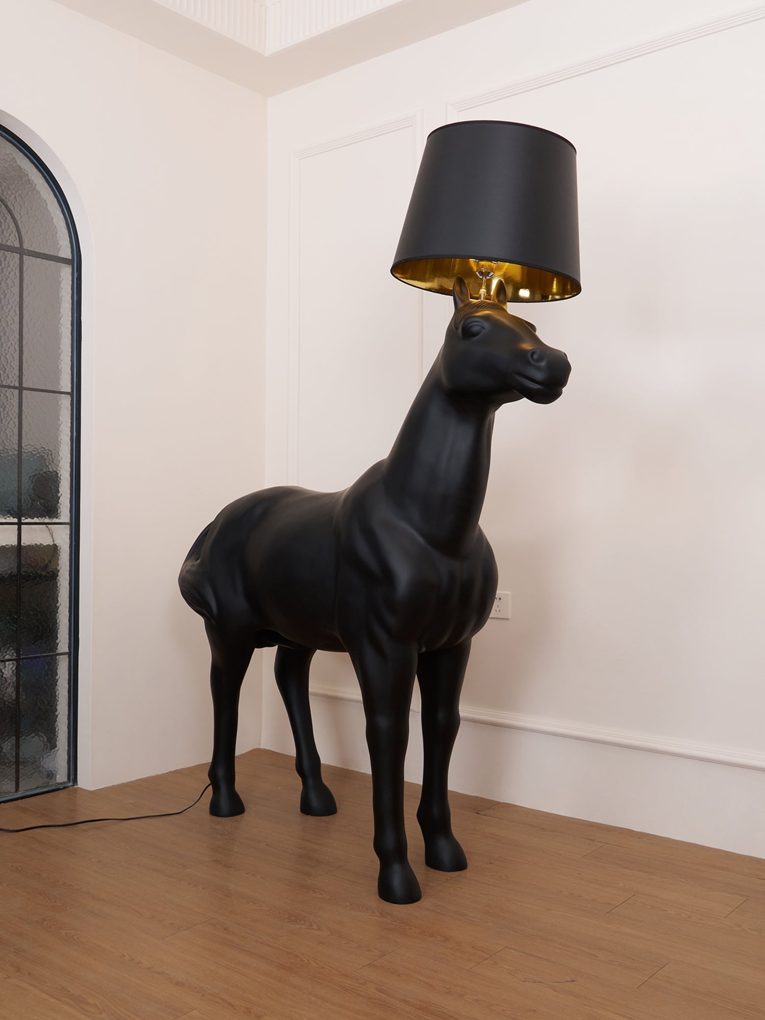Miron Plastic Fabric Floor Lamp