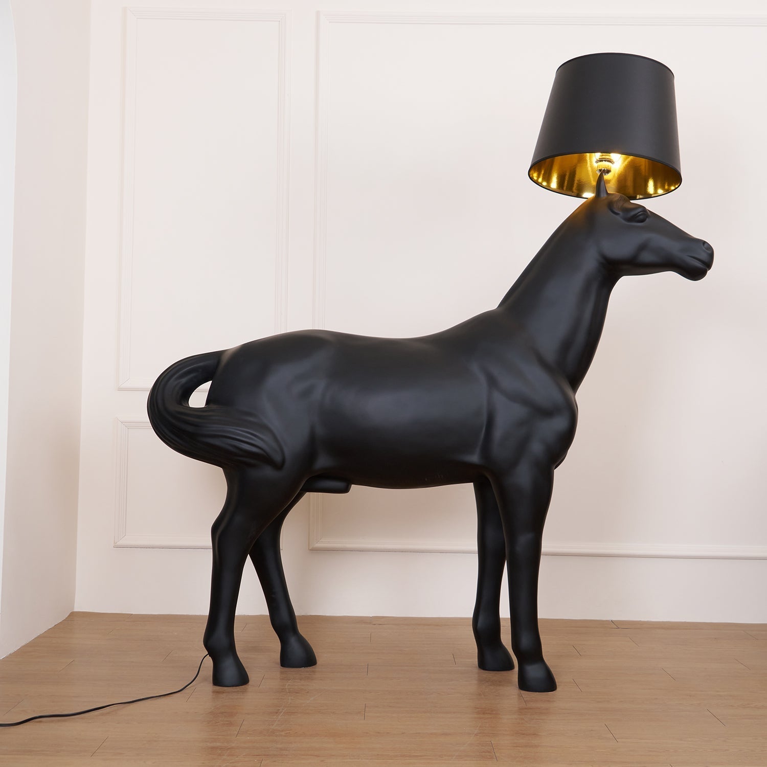 Miron Plastic Fabric Floor Lamp