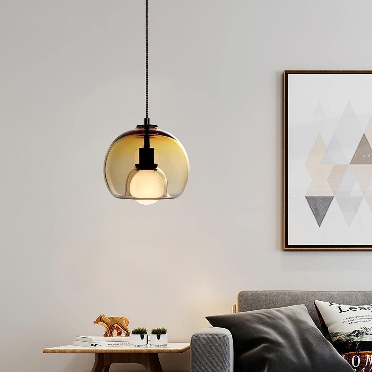 Neritha Glass Contemporary Pendant Light