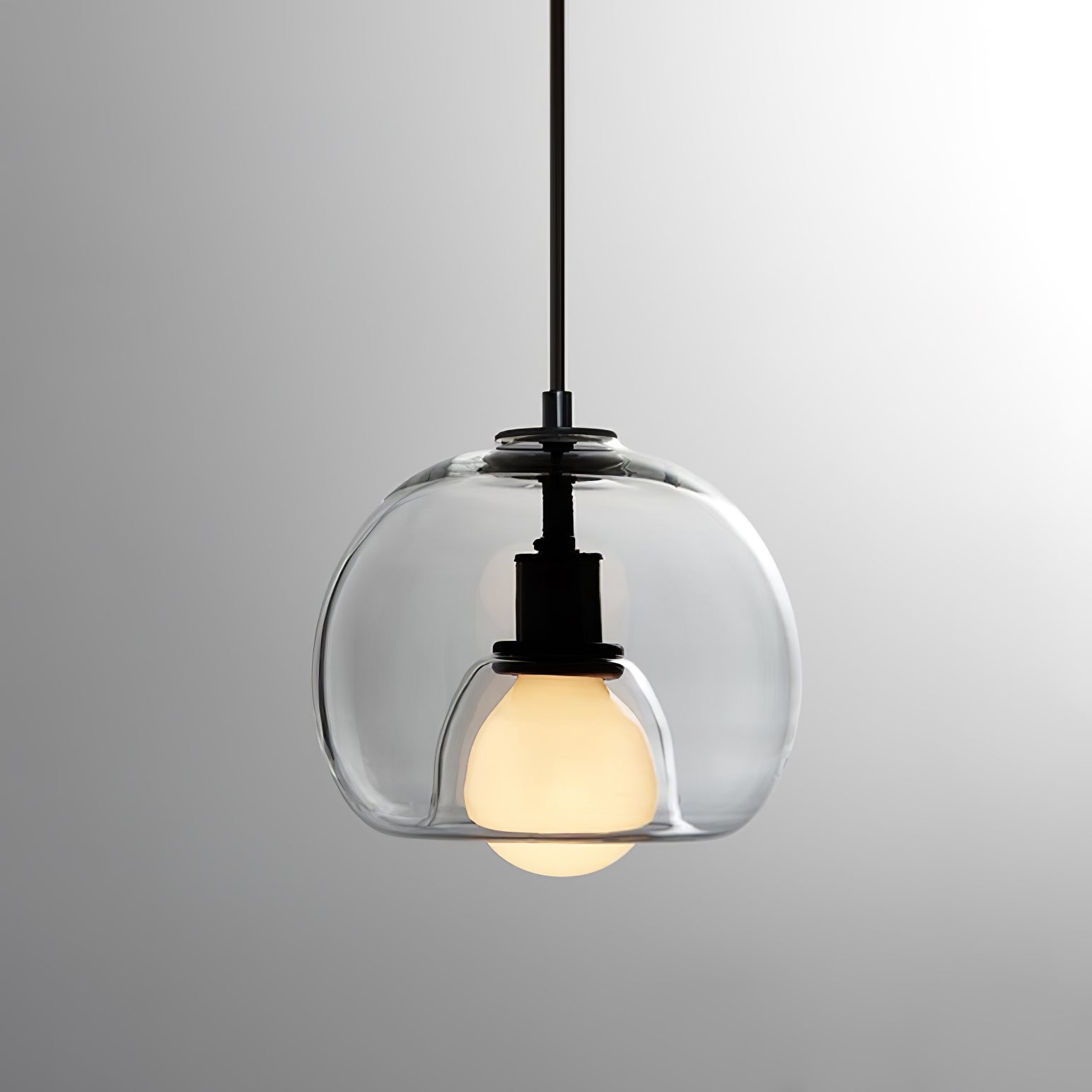 Neritha Glass Contemporary Pendant Light - Neutral Decor