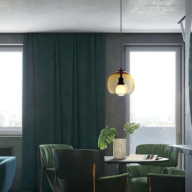 Neritha Glass Contemporary Pendant Light