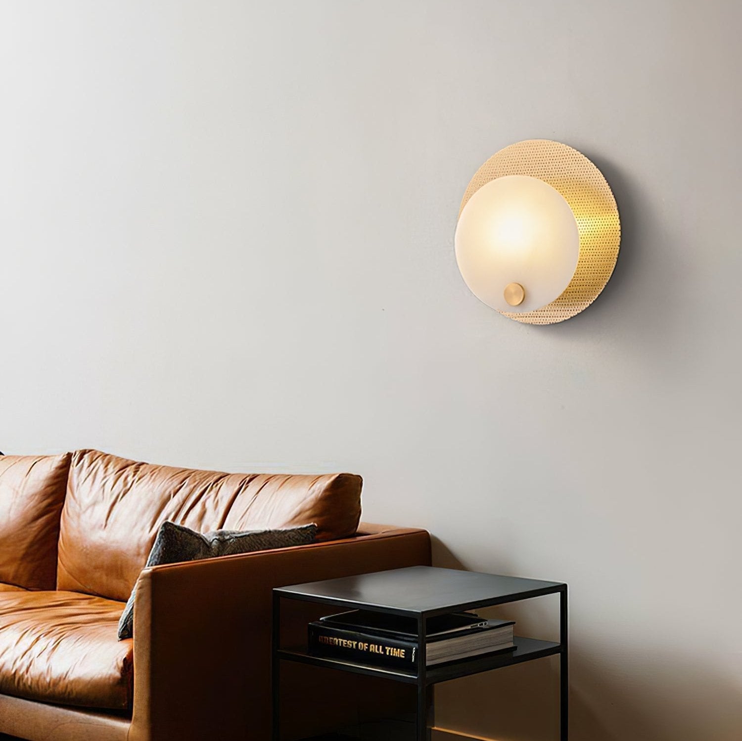 Ilzore Circular Glass Ceiling Light