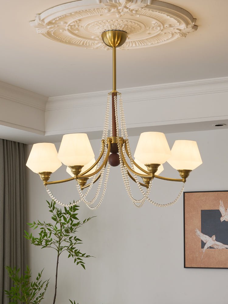 Othaus Traditional Elegance Vintage Wood Chandelier