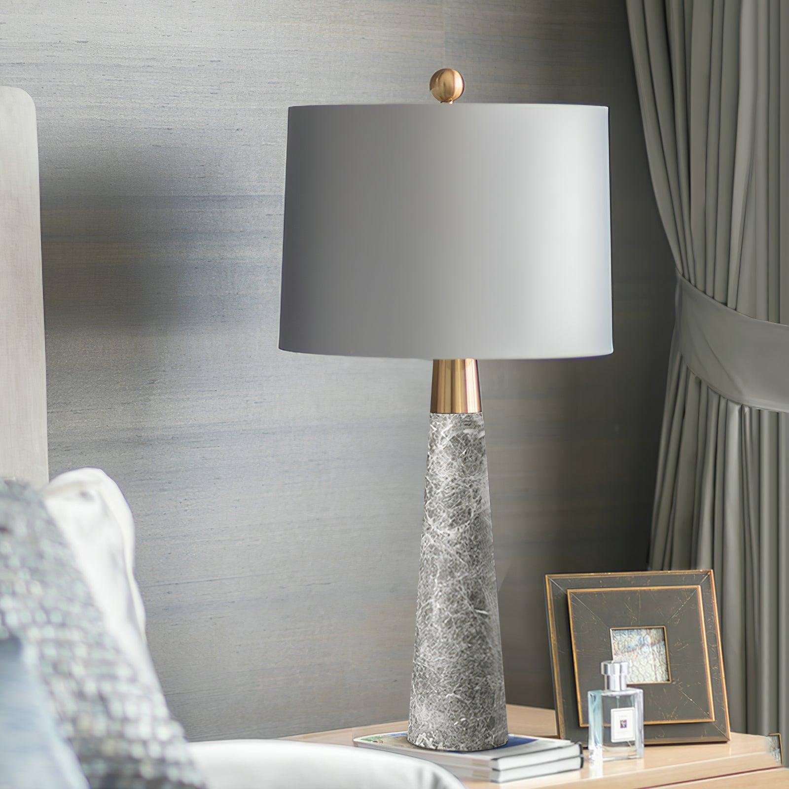 Yeth Marble Fabric Table Lamp