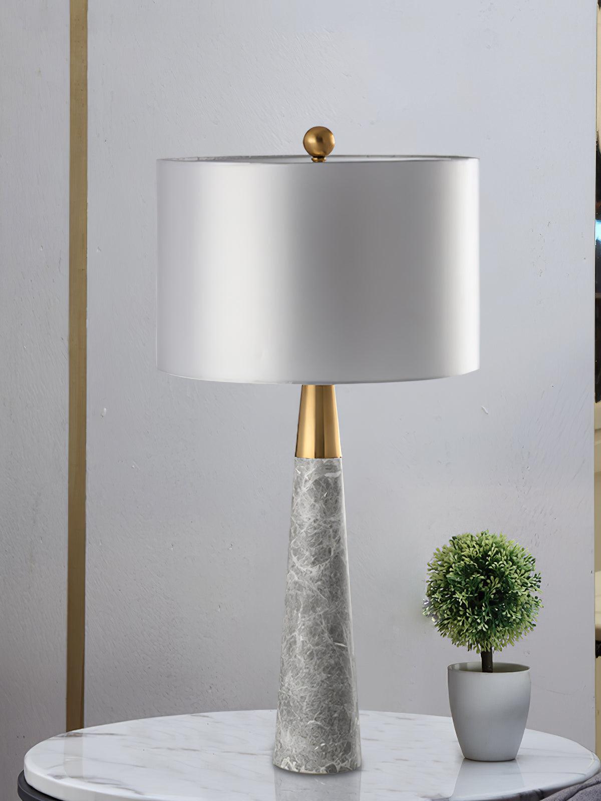 Yeth Marble Fabric Table Lamp