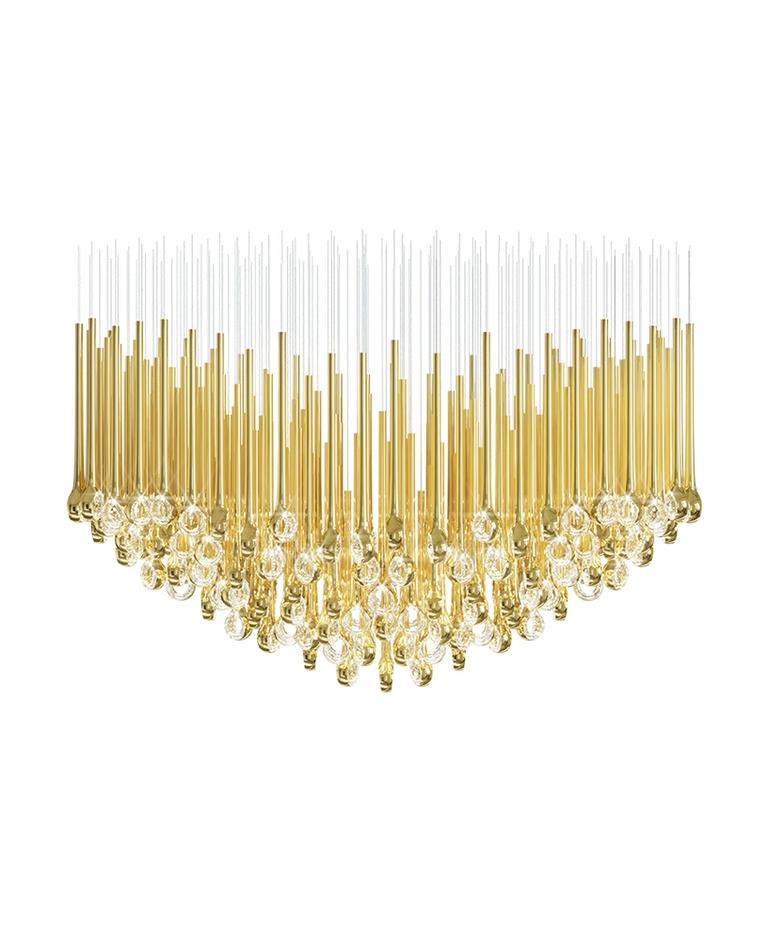 Cicarir Gradient Gold Glass Chandelier