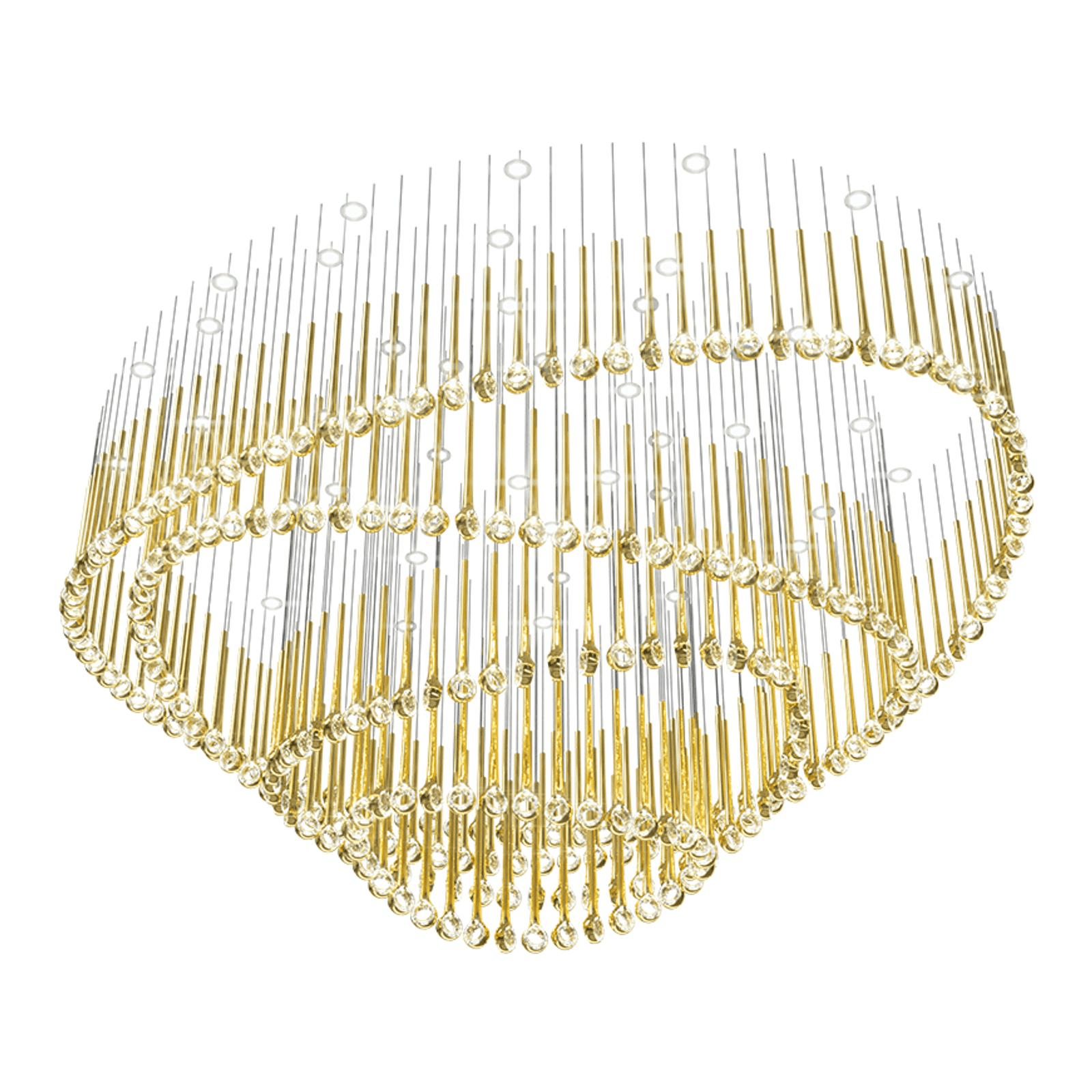 Cicarir Gradient Gold Glass Chandelier