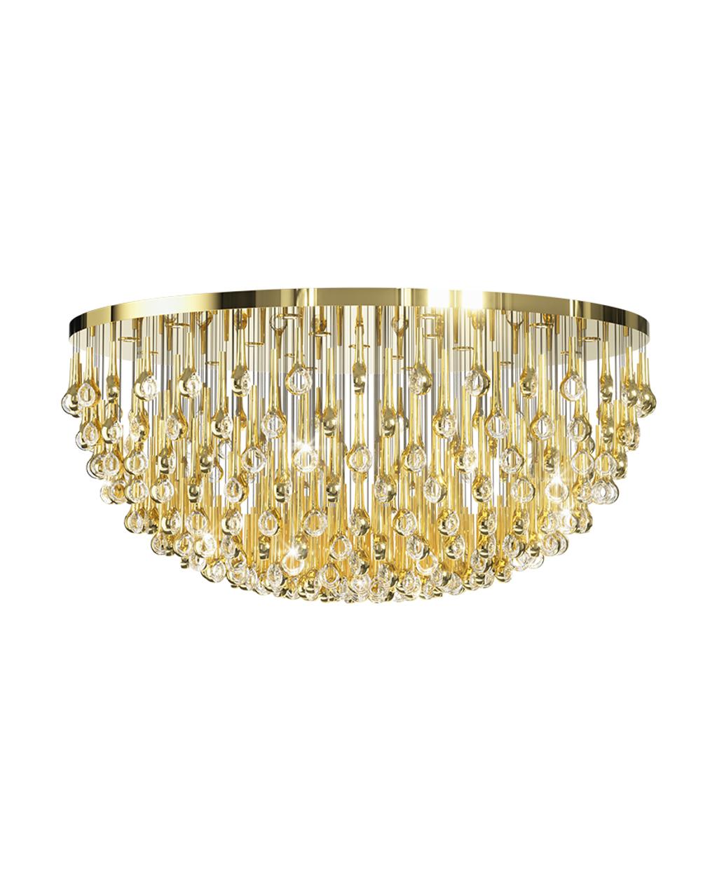 Cicarir Gradient Gold Glass Chandelier