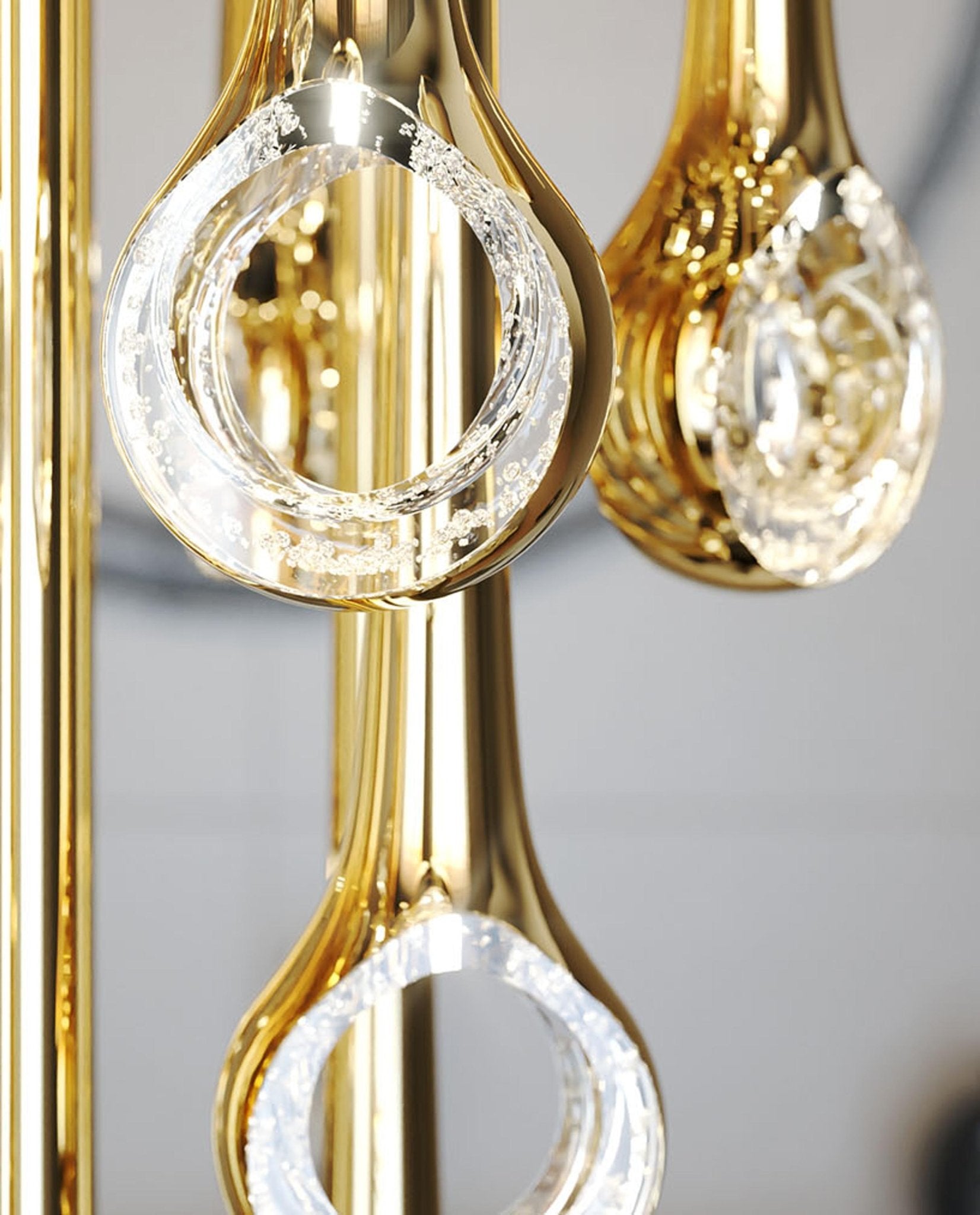 Cicarir Gradient Gold Glass Chandelier