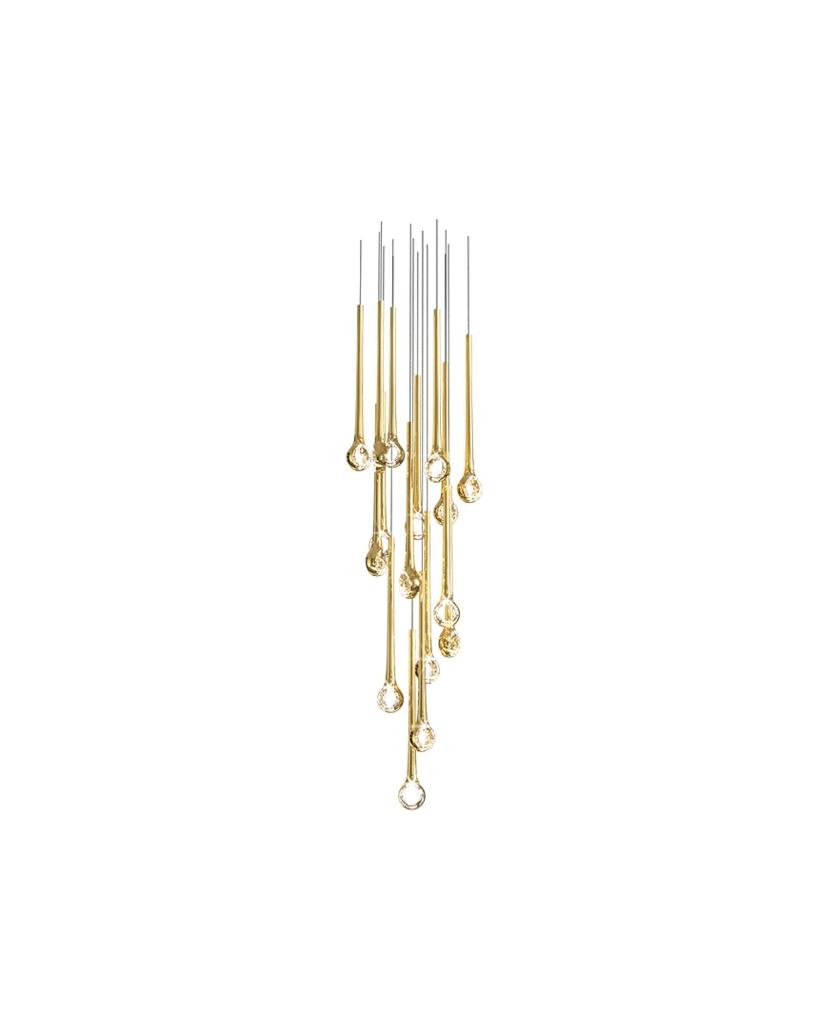 Cicarir Gradient Gold Glass Chandelier