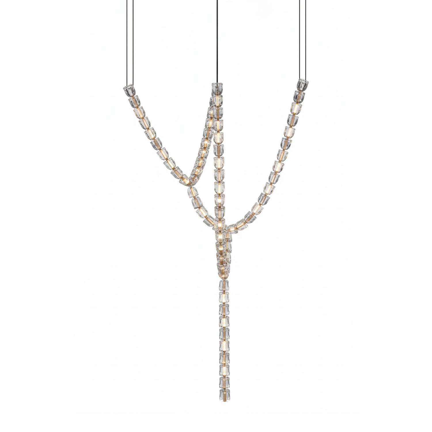 Nexus Gold Crystal Chandelier