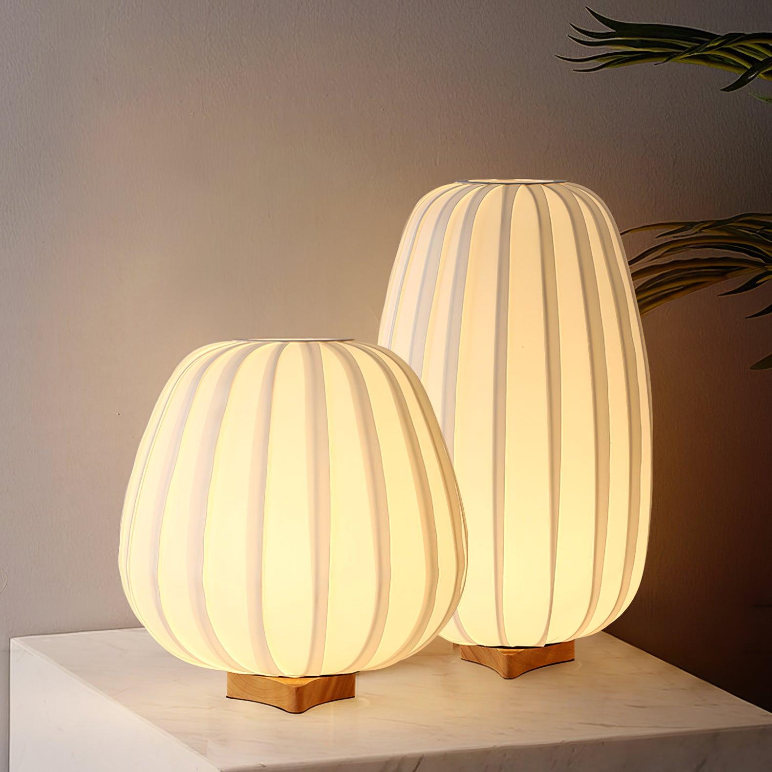 Solisuce Fabric Minimalist Table Lamp - Neutral Decor