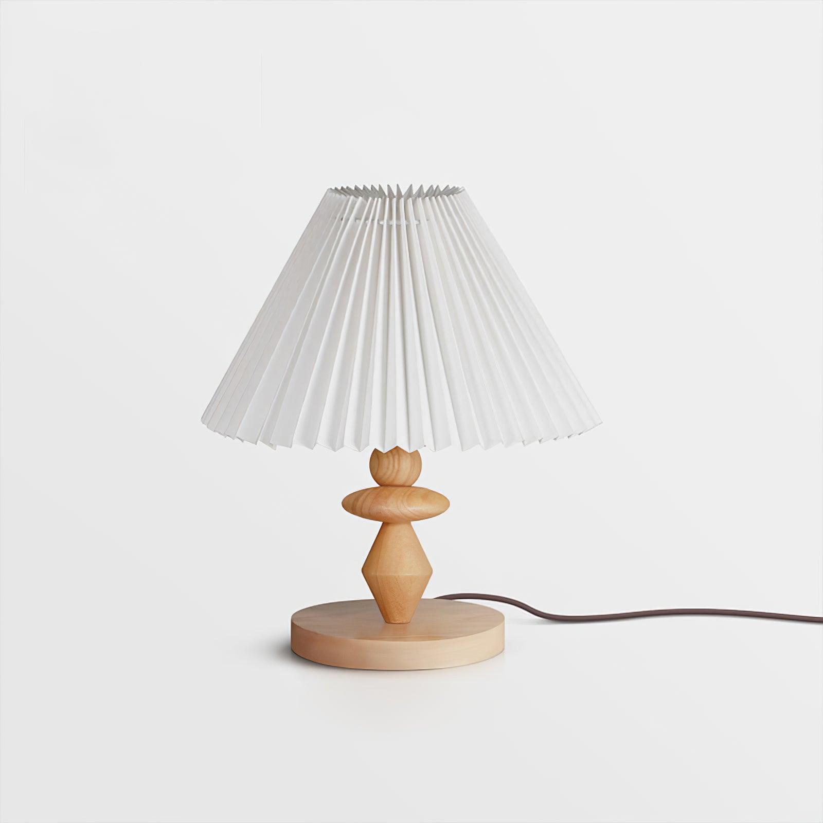 Sylineria Minimalist Wood Table Lamp