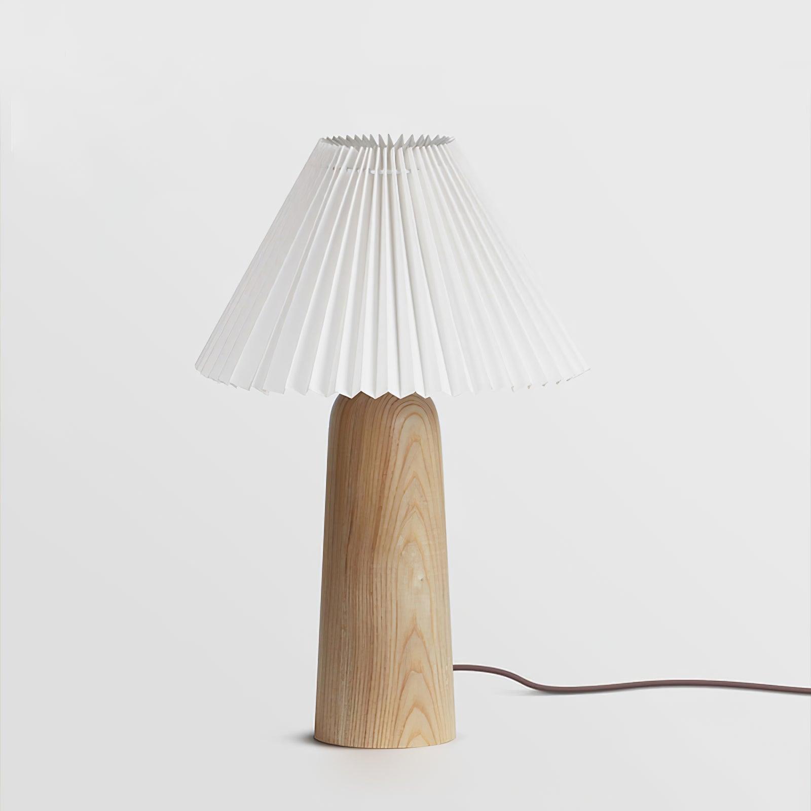 Sylineria Minimalist Wood Table Lamp
