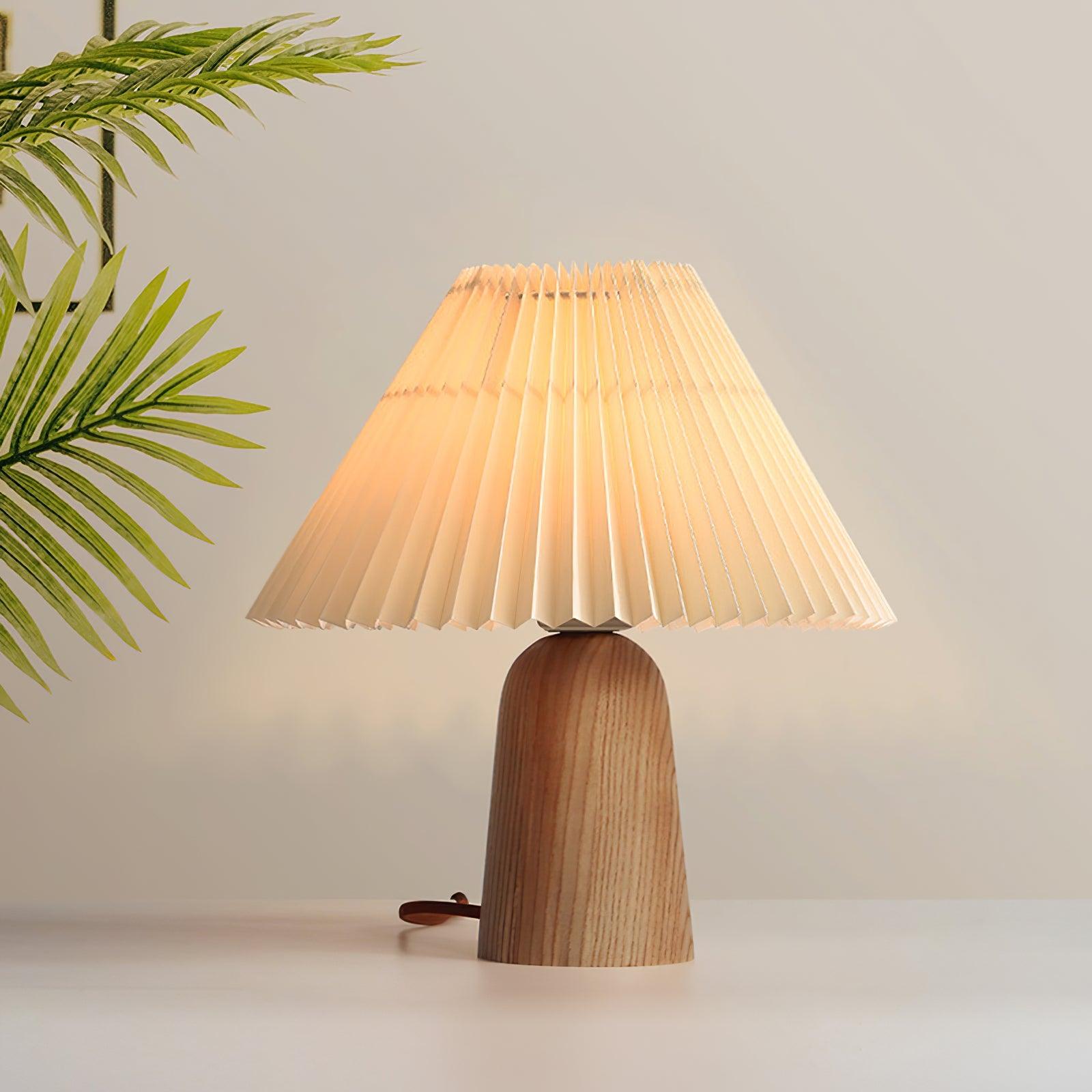 Sylineria Minimalist Wood Table Lamp