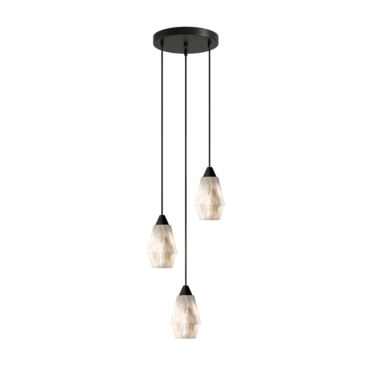 Aurevin Alabaster Cluster Chandelier