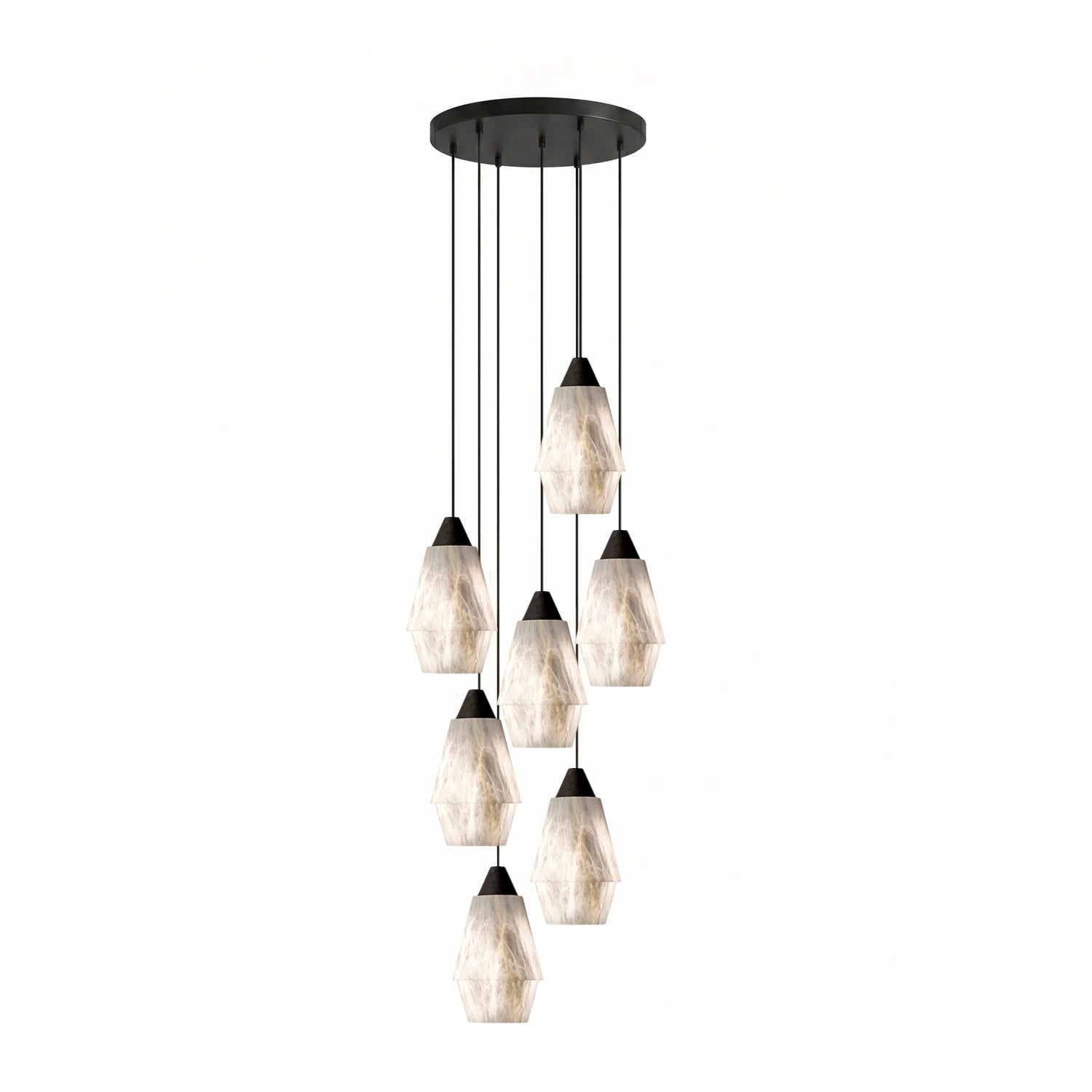 Aurevin Alabaster Cluster Chandelier