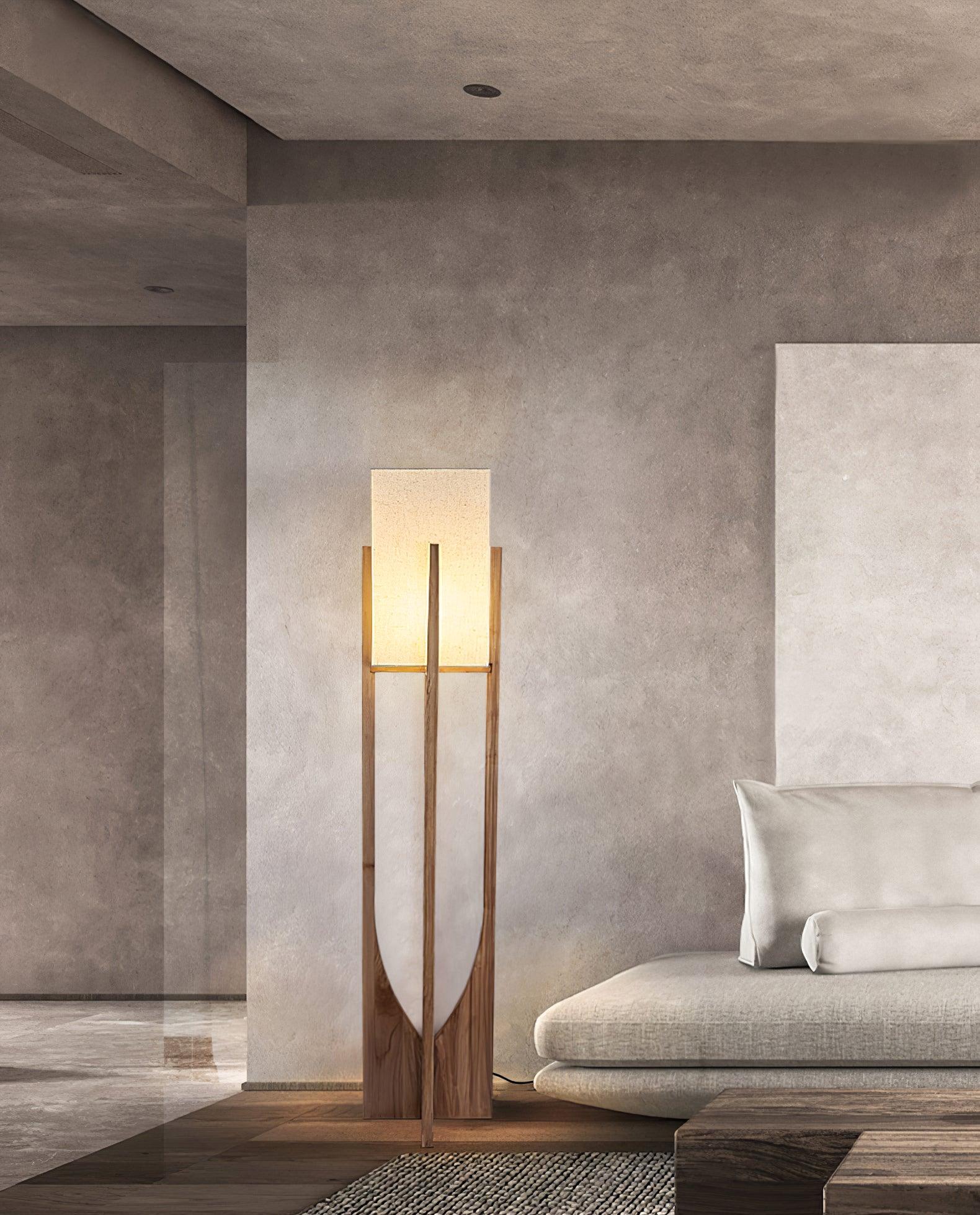 Syleia Floor Lamp Wood Modern