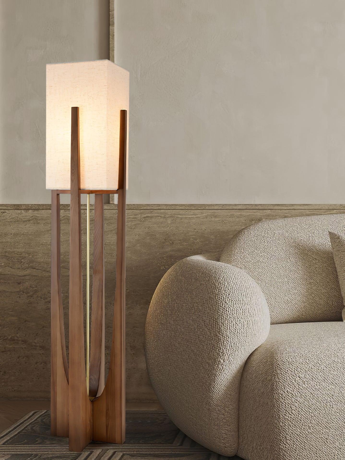 Syleia Floor Lamp Wood Modern