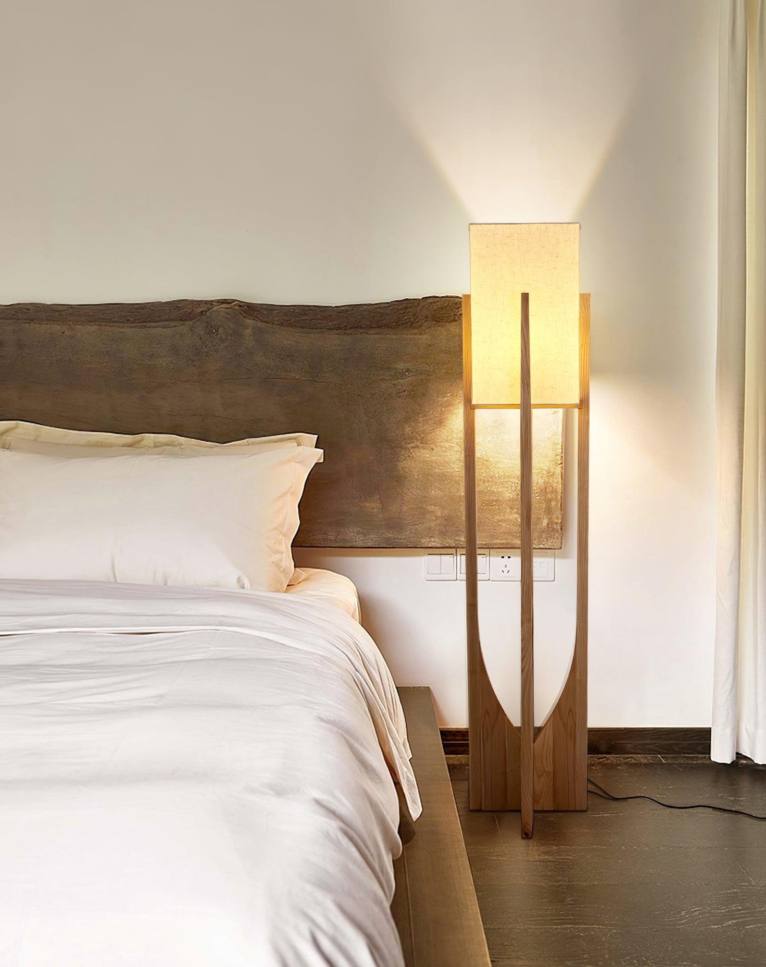Syleia Floor Lamp Wood Modern