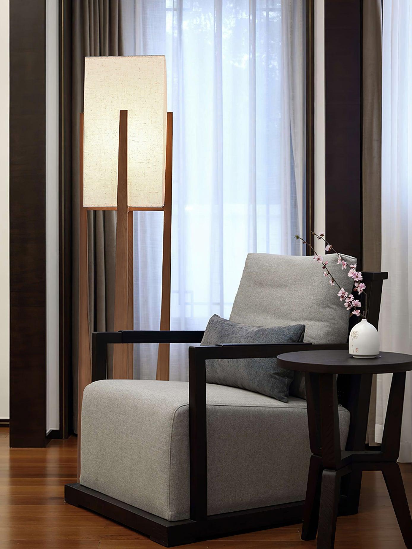 Syleia Floor Lamp Wood Modern