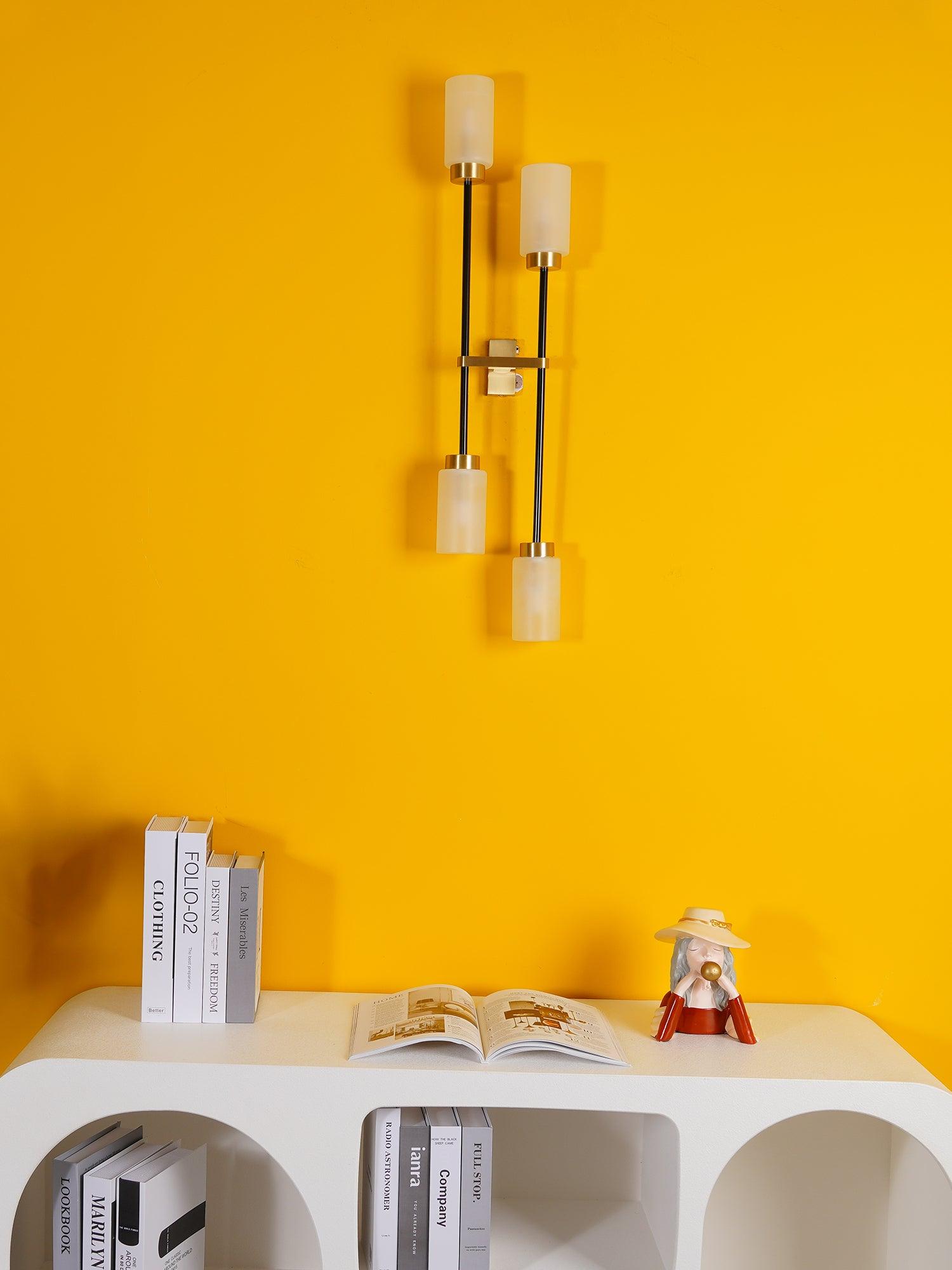 Lustra Wall Lamp Cylinder Glass Linear - Neutral Decor