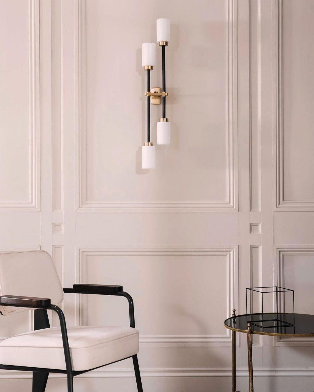 Lustra Wall Lamp Cylinder Glass Linear - Neutral Decor