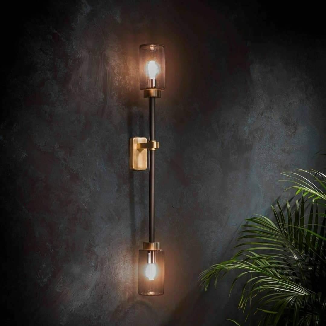 Lustra Wall Lamp Cylinder Glass Linear
