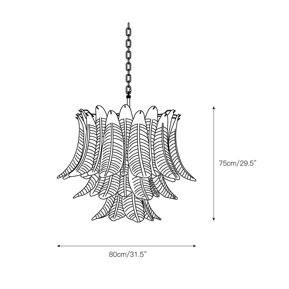 Amberina Chandelier