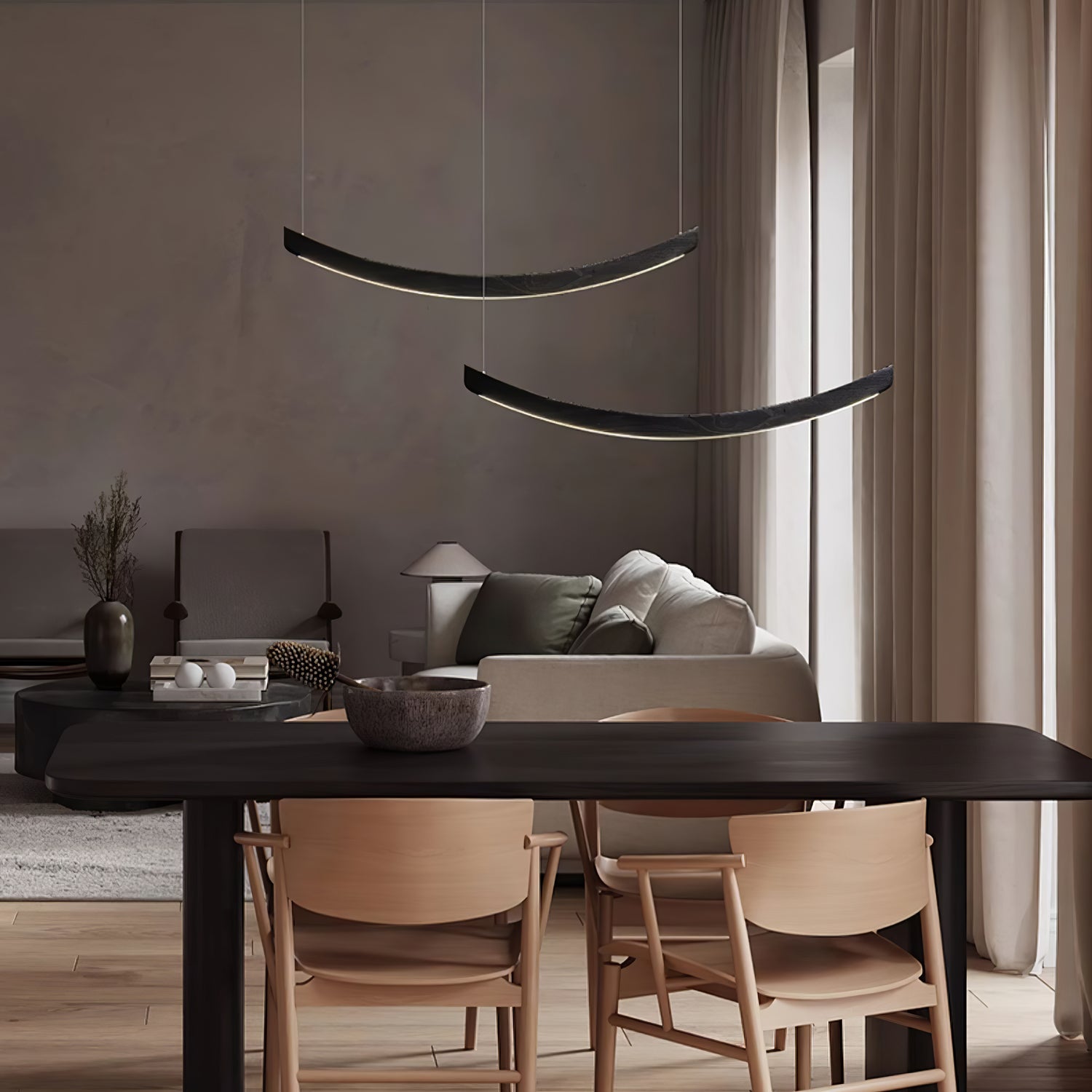 Sororelle Crescent Pendant Lamp