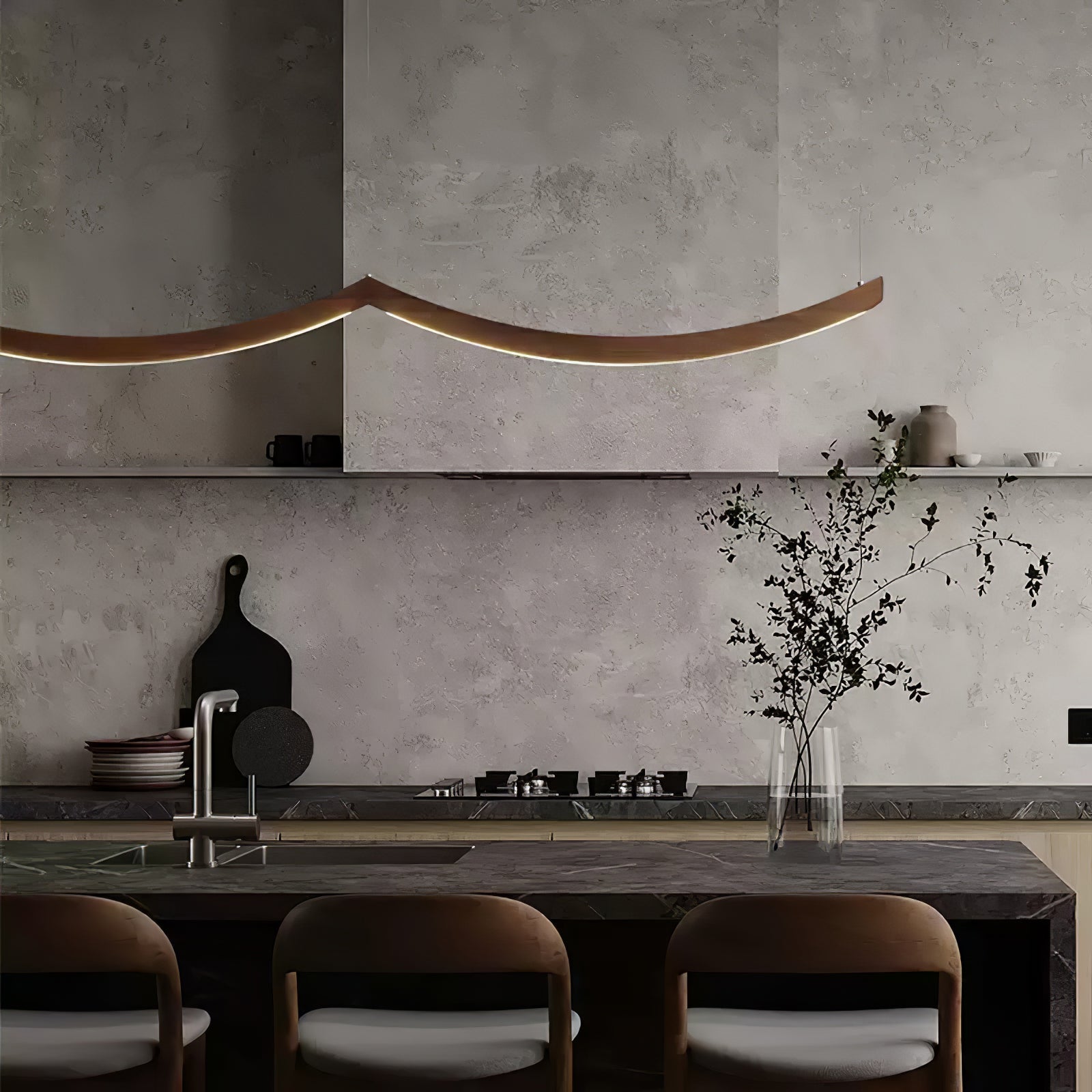 Sororelle Crescent Pendant Lamp