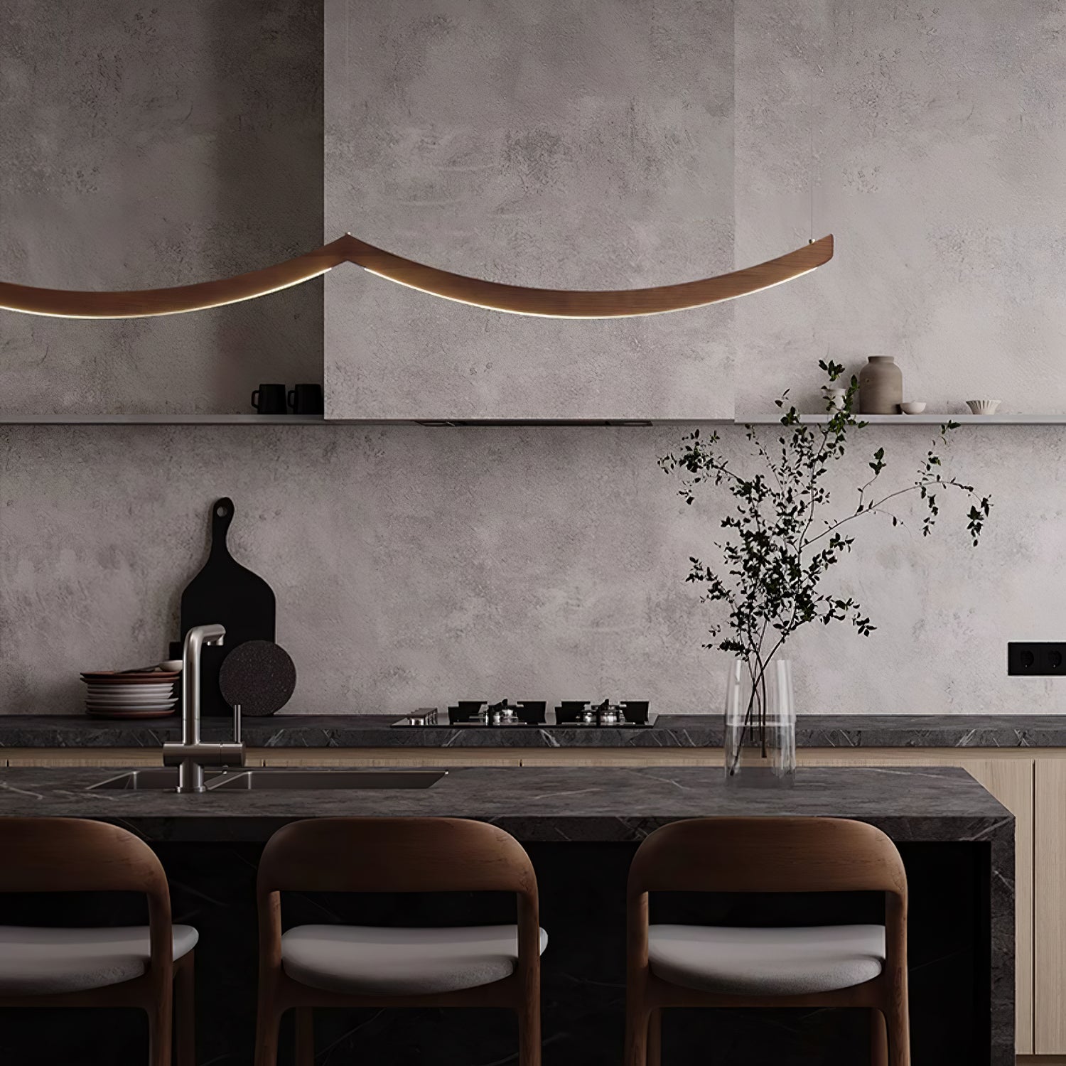 Sororelle Crescent Pendant Lamp