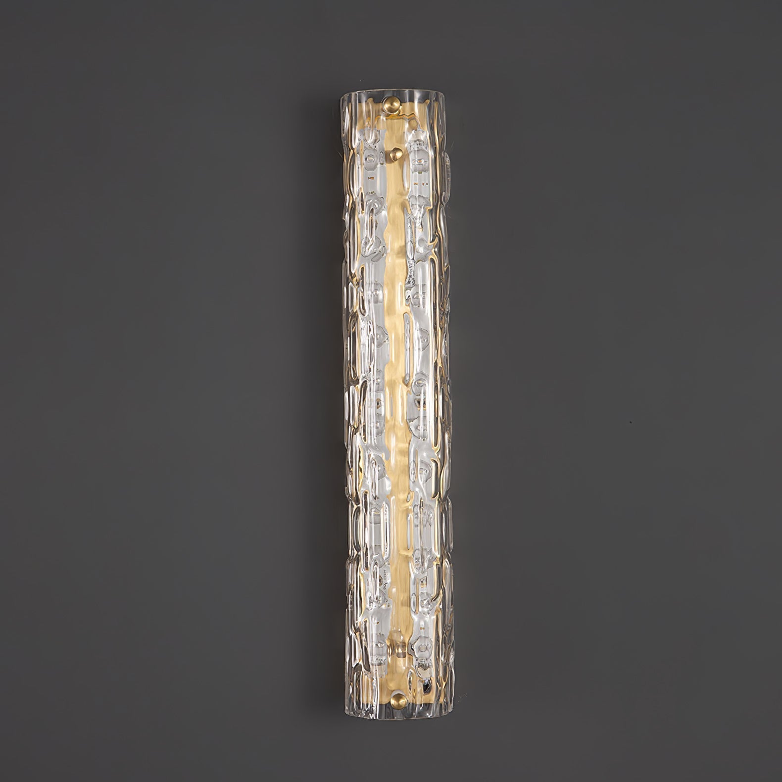 Bexley Brass Glass Glam Wall Lamp
