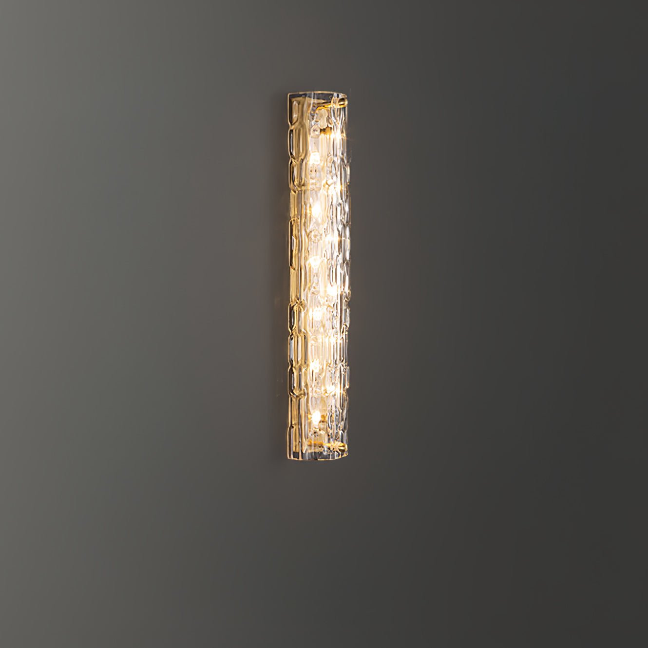 Bexley Brass Glass Glam Wall Lamp